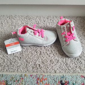 Toddler Girl Sparkle Silver Tennis